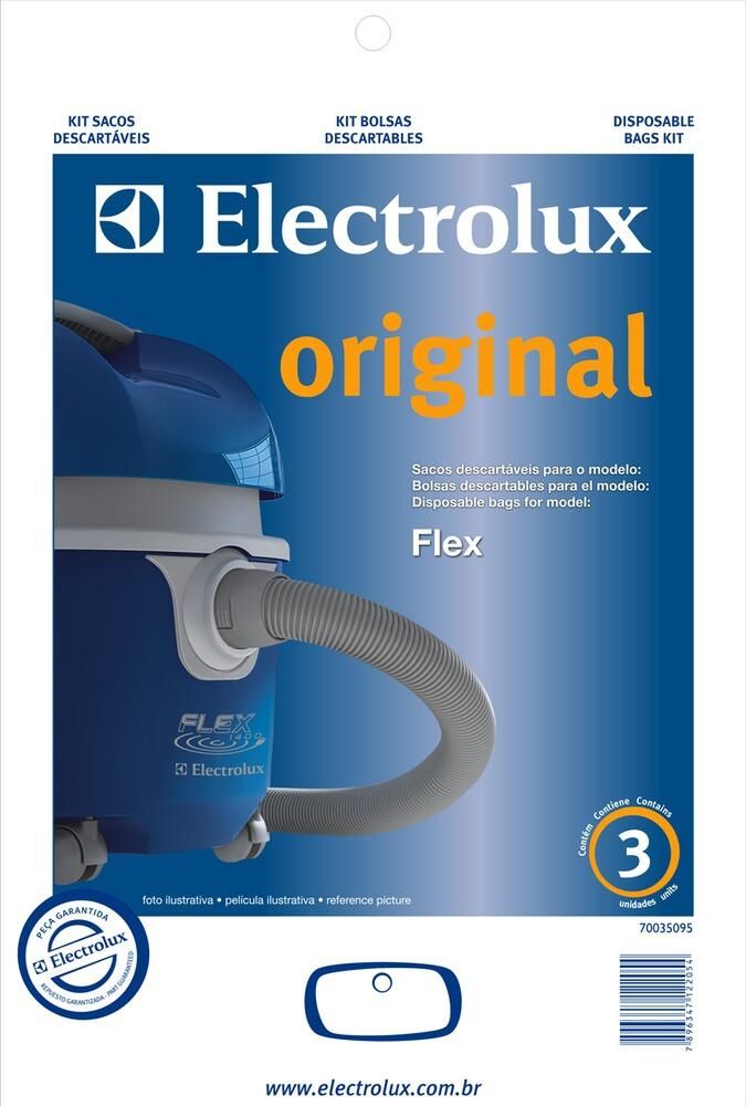 Saco Descartável para Aspirador de Pó Electrolux CSE20 3 Peças
