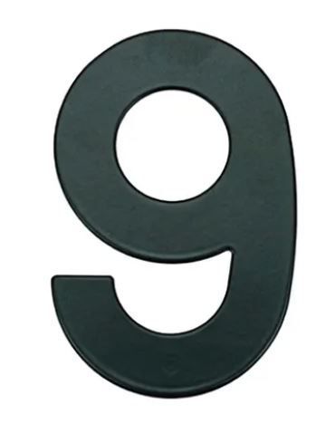 Número 9 para Residência Preto Bemfixa