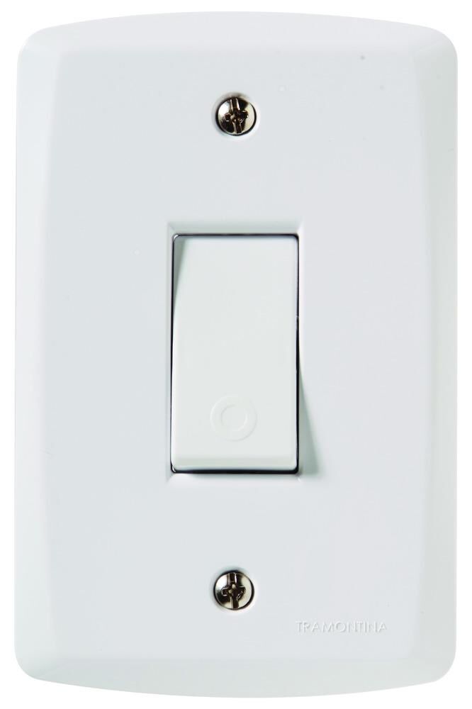 Conjunto Pulsador Campainha Lux2 10A Branco Tramontina