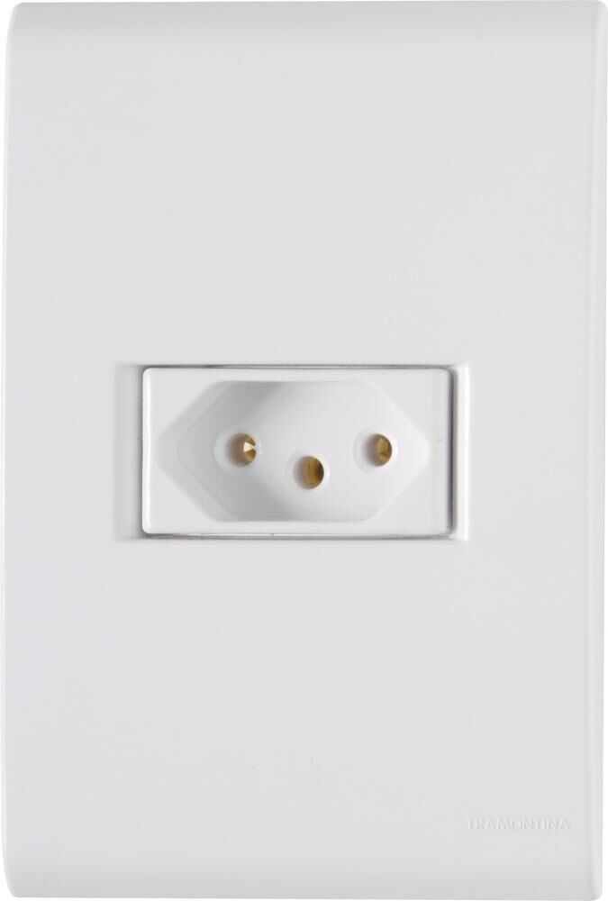 Conjunto Tomada Liz 1 Módulo 2P+T 20A BrancoTramontina