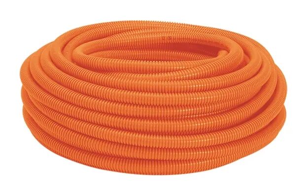 Eletroduto Corrugado 32mm Pvc Flex Reforcado Laranja 25mts Amanco