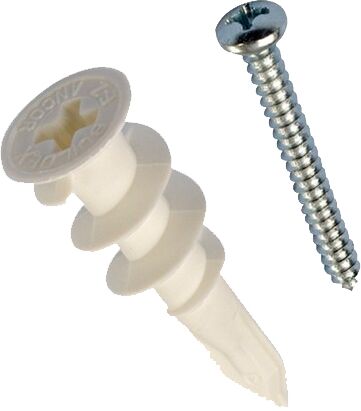 Bucha para Drywall com Parafuso Bemfixa 6mm Rápida 2 Peças