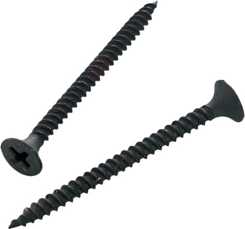 Parafuso de Ferro para Drywall Bemfixa 3,5x45mm Cabeça Chata Preto 10 Peças
