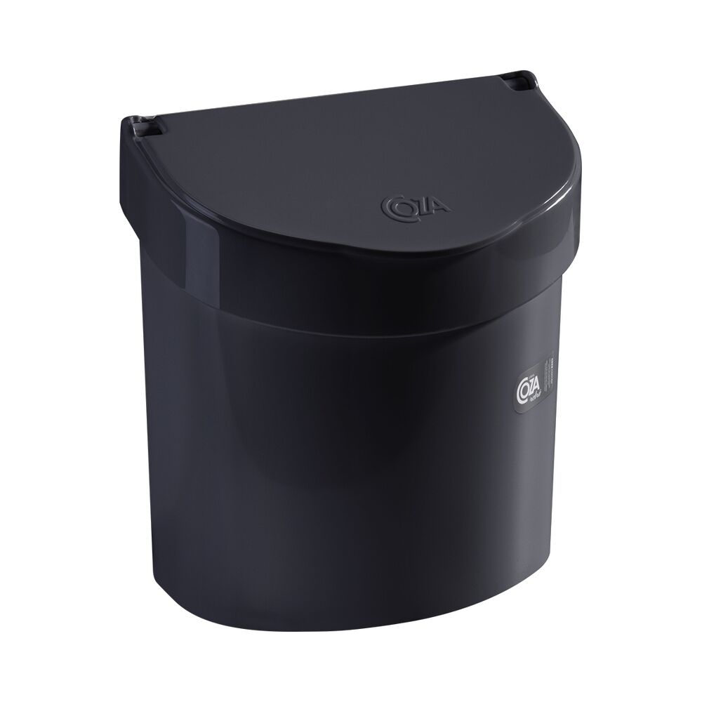 Lixeira de Plástico para Pia Brinox Retro 2,7L Preta