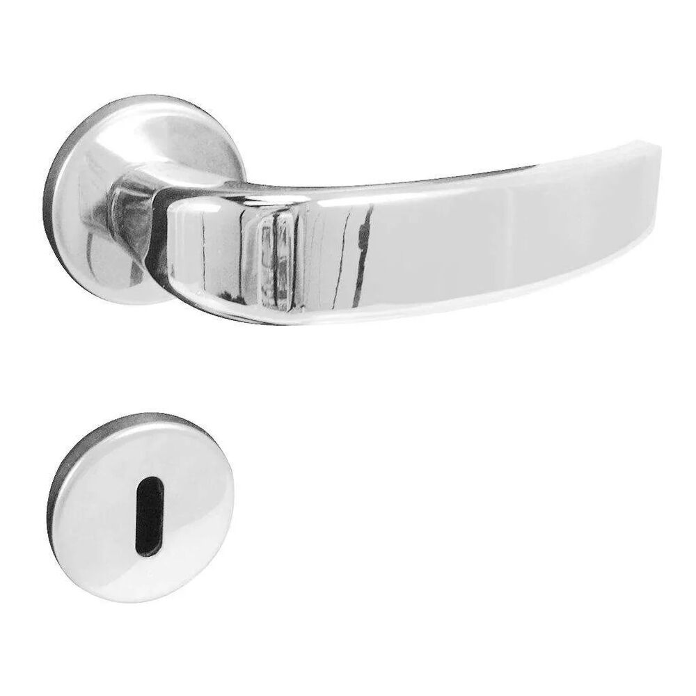 Fechadura Roseta Interna 55mm Victória Cromado Acetinado 504-90 Pado